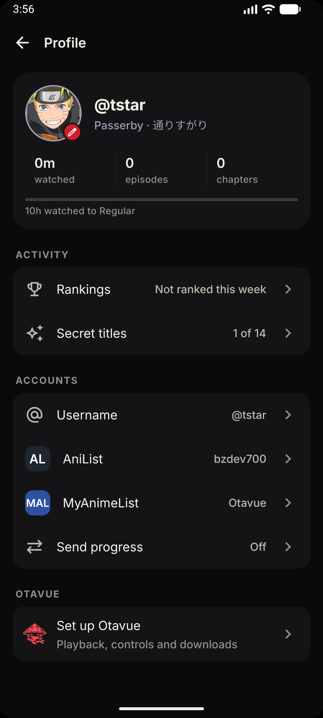 User Profile & Stats